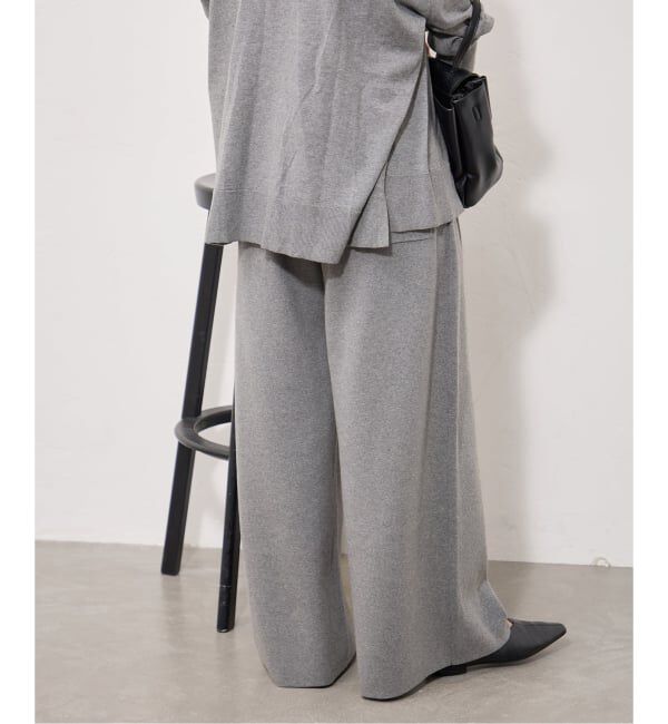 JOURNAL STANDARD「《追加》WASHABLE コットンシルクミックスタックワイドパンツ」|その他|