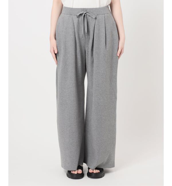 JOURNAL STANDARD「《追加》WASHABLE コットンシルクミックスタックワイドパンツ」|その他|