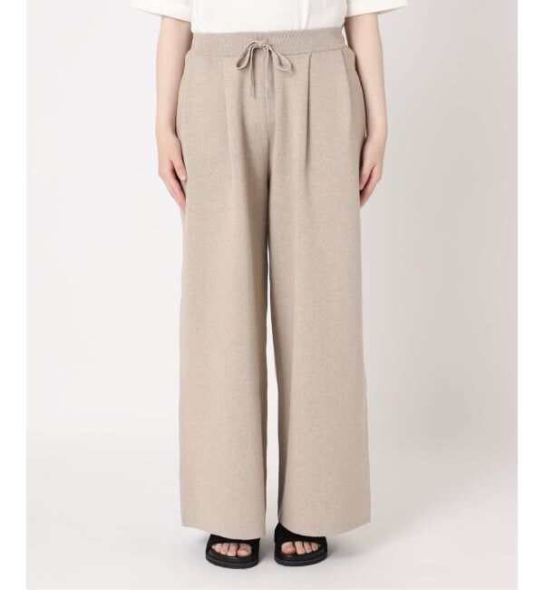 JOURNAL STANDARD「《追加》WASHABLE コットンシルクミックスタックワイドパンツ」|その他|