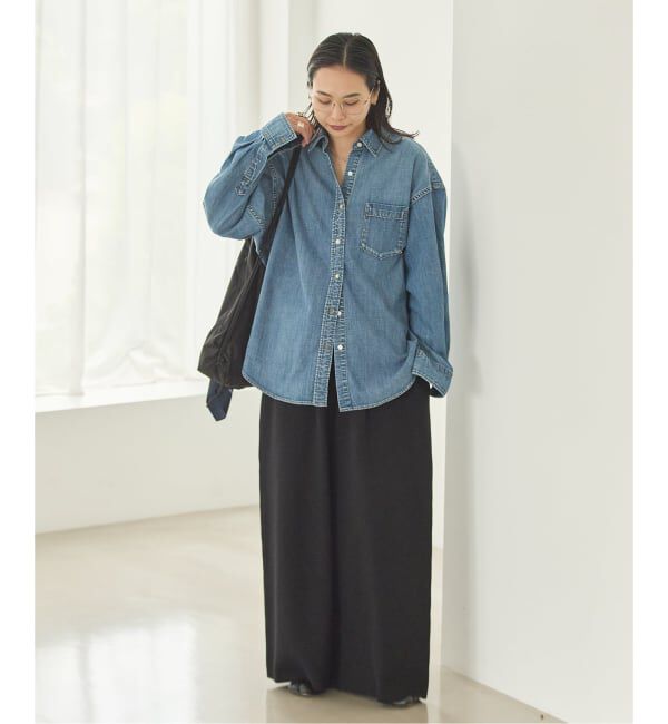 JOURNAL STANDARD「《追加》WASHABLE コットンシルクミックスタックワイドパンツ」|その他|