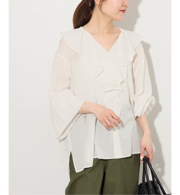 JOURNAL STANDARD relume「《WEB限定追加》ラッフルロングスリーブブラウス」|シャツ・ブラウス|