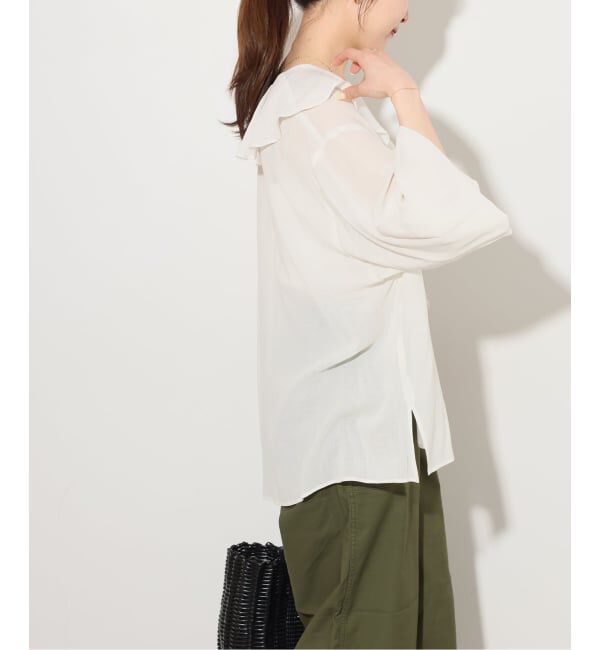 JOURNAL STANDARD relume「《WEB限定追加》ラッフルロングスリーブブラウス」|シャツ・ブラウス|
