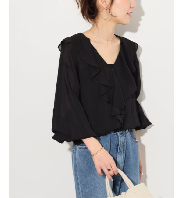 JOURNAL STANDARD relume「《WEB限定追加》ラッフルロングスリーブブラウス」|シャツ・ブラウス|