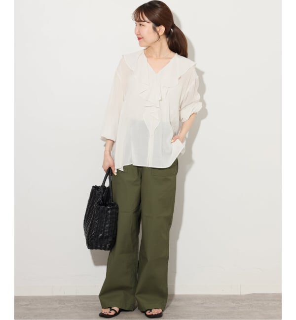 JOURNAL STANDARD relume「《WEB限定追加》ラッフルロングスリーブブラウス」|シャツ・ブラウス|