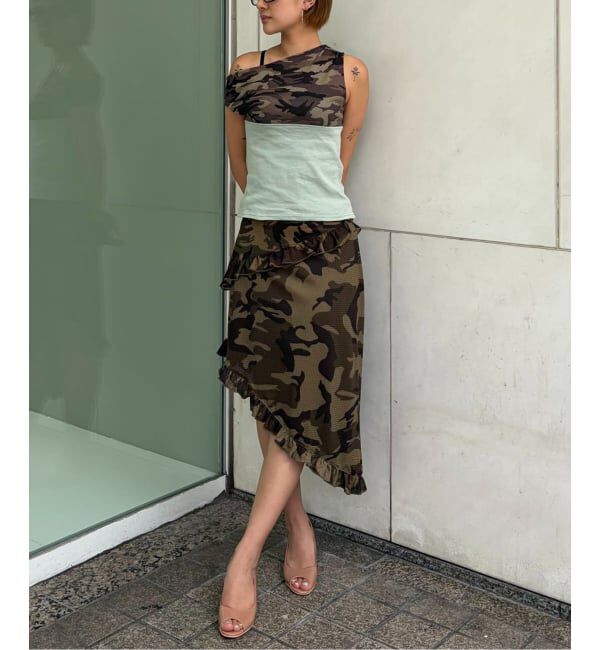 Oriens JOURNAL STANDARD「カモフラージュメッシュパネルTEE」|Tシャツ・カットソー|