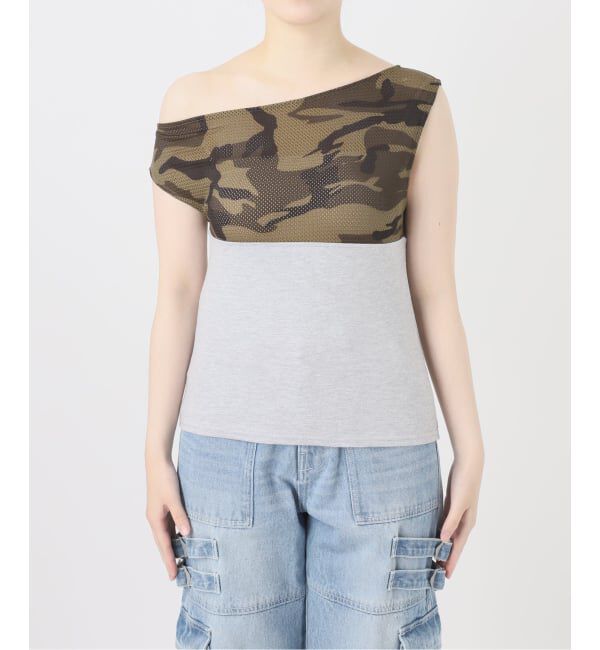 Oriens JOURNAL STANDARD「カモフラージュメッシュパネルTEE」|Tシャツ・カットソー|
