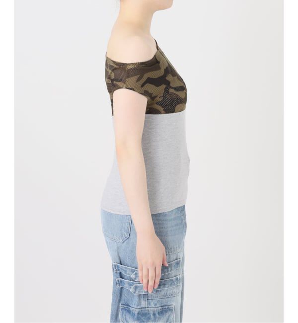 Oriens JOURNAL STANDARD「カモフラージュメッシュパネルTEE」|Tシャツ・カットソー|