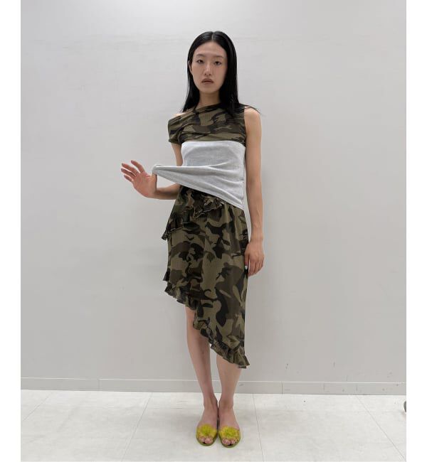 Oriens JOURNAL STANDARD「カモフラージュメッシュパネルTEE」|Tシャツ・カットソー|