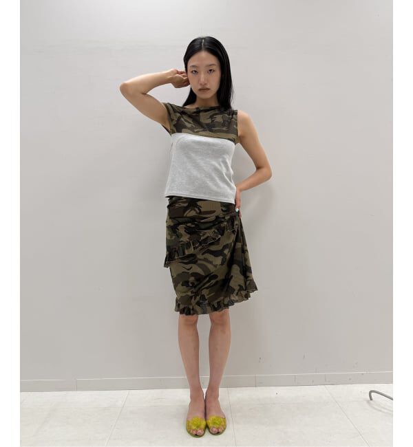Oriens JOURNAL STANDARD「カモフラージュメッシュパネルTEE」|Tシャツ・カットソー|