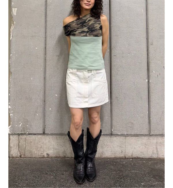Oriens JOURNAL STANDARD「カモフラージュメッシュパネルTEE」|Tシャツ・カットソー|
