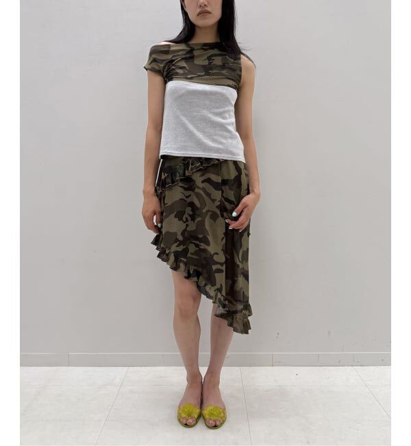 Oriens JOURNAL STANDARD「カモフラージュメッシュパネルTEE」|Tシャツ・カットソー|