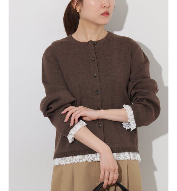 JOURNAL STANDARD relume「《予約》フルニードルレースカーディガン」|カーディガン|ブラウン