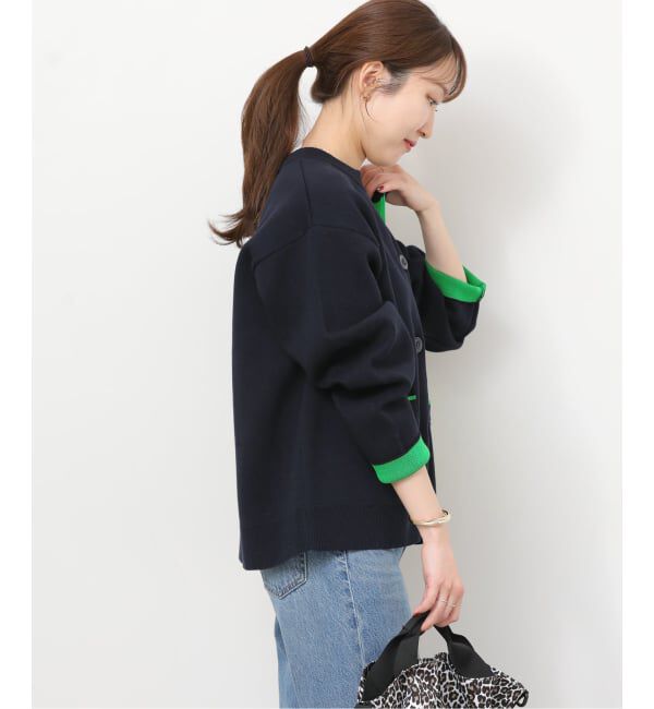 JOURNAL STANDARD relume「《一部WEB限定追加予約5》ダブルニットコントラストカーディガン」|カーディガン|