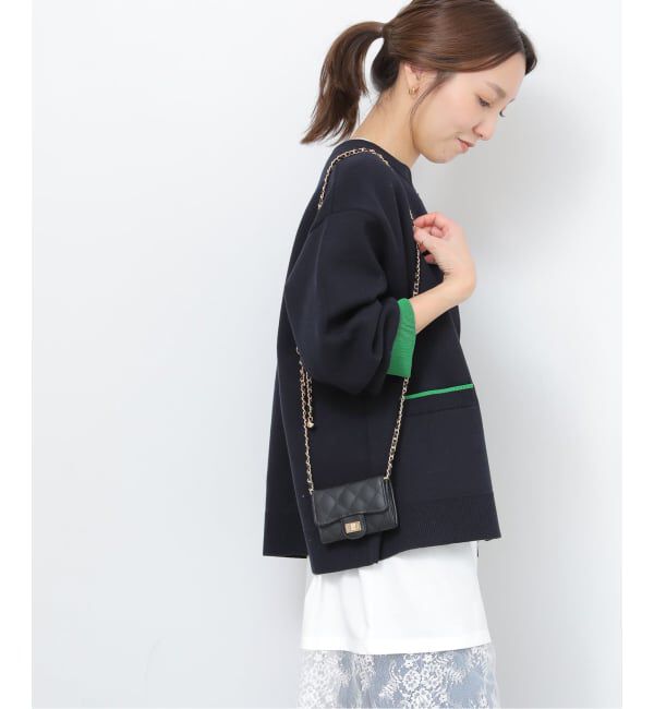 JOURNAL STANDARD relume「《一部WEB限定追加予約5》ダブルニットコントラストカーディガン」|カーディガン|