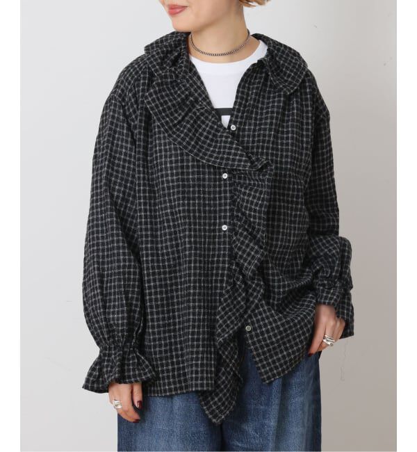 journal standard luxe「《予約》リファインチェック フリルパフブラウス」|シャツ・ブラウス|