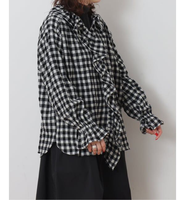 journal standard luxe「《予約》リファインチェック フリルパフブラウス」|シャツ・ブラウス|