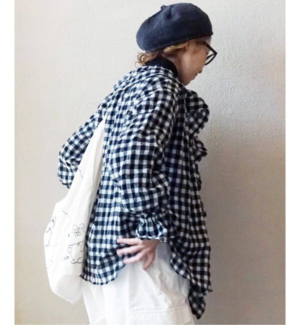 journal standard luxe「《予約》リファインチェック フリルパフブラウス」|シャツ・ブラウス|