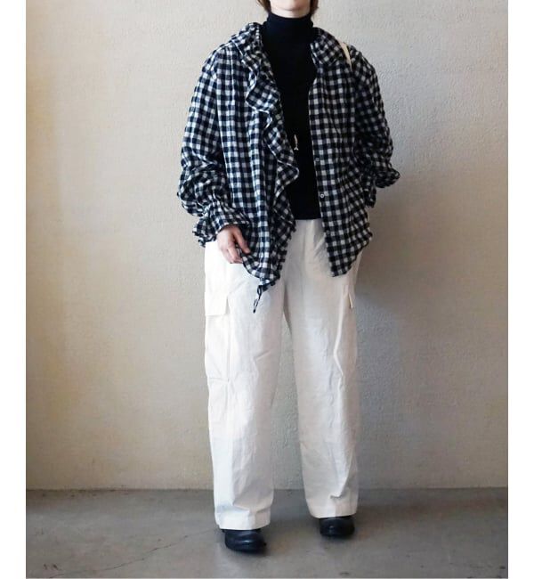 journal standard luxe「《予約》リファインチェック フリルパフブラウス」|シャツ・ブラウス|