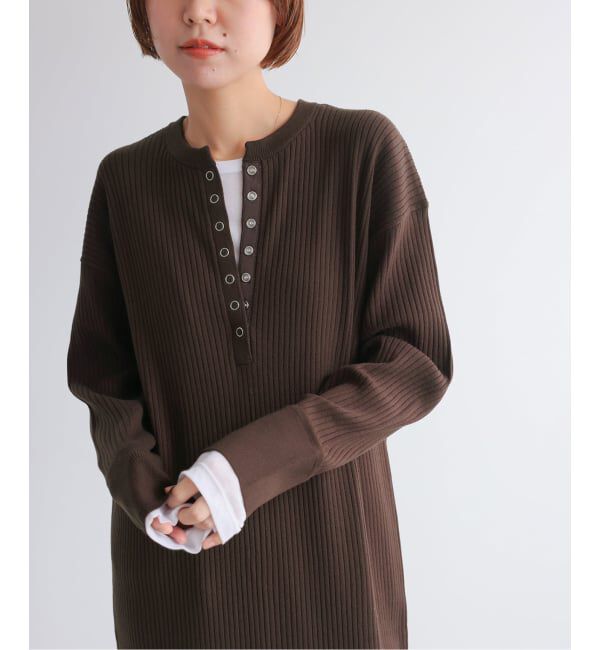 JOURNAL STANDARD relume「《WEB限定追加予約 / 新色》【MULTI FUNC+】ヘンリーネックニットワンピース」|ワンピース|