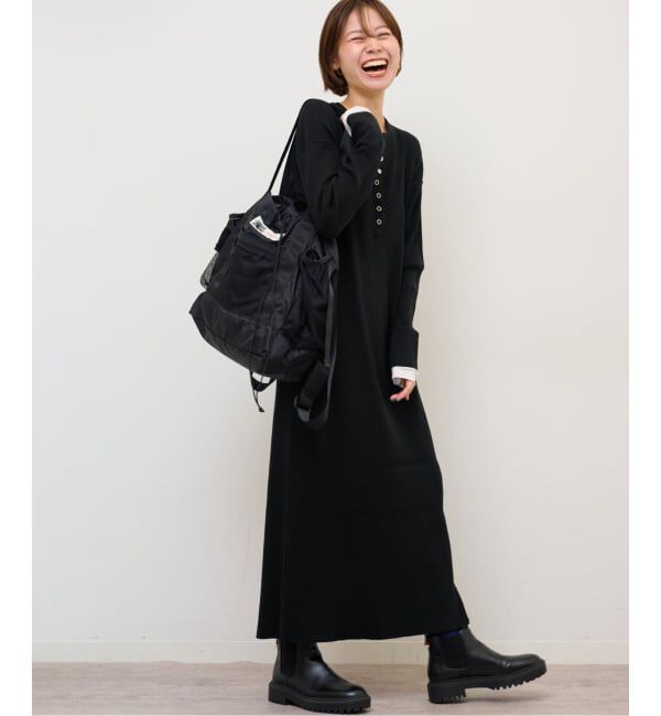 JOURNAL STANDARD relume「《WEB限定追加予約 / 新色》【MULTI FUNC+】ヘンリーネックニットワンピース」|ワンピース|