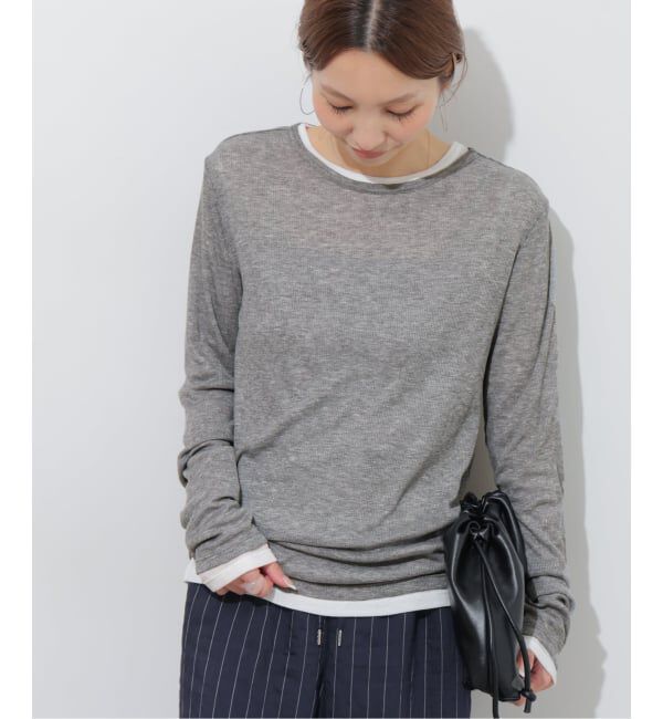 JOURNAL STANDARD relume「《予約》シアーテレコクルーネックプルオーバー」|Tシャツ・カットソー|