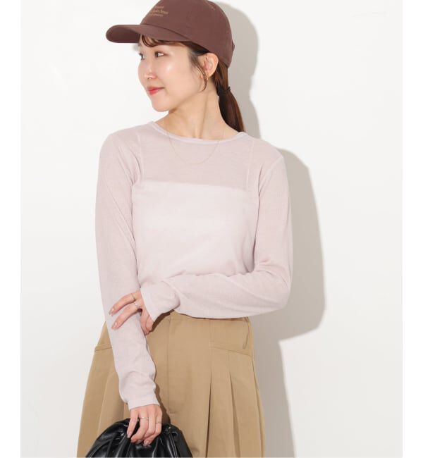 JOURNAL STANDARD relume「《予約》シアーテレコクルーネックプルオーバー」|Tシャツ・カットソー|