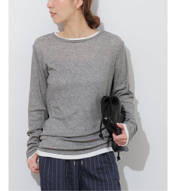 JOURNAL STANDARD relume「《予約》シアーテレコクルーネックプルオーバー」|Tシャツ・カットソー|グレー
