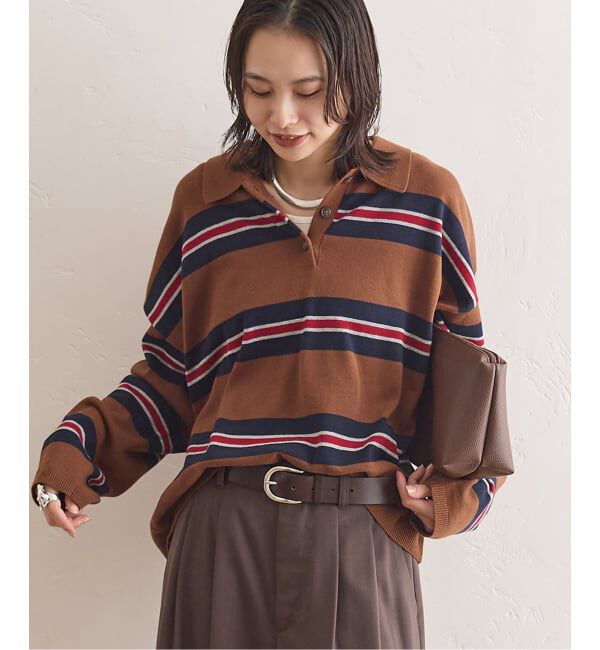 JOURNAL STANDARD「《予約》ラガーニットロングシャツ」|ニット・セーター|