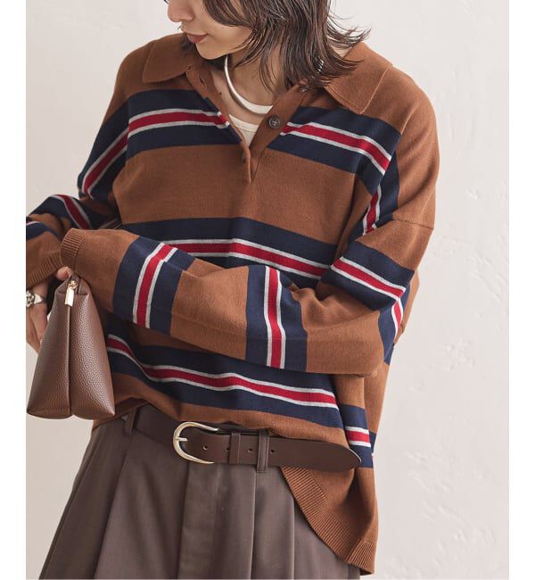 JOURNAL STANDARD「《予約》ラガーニットロングシャツ」|ニット・セーター|