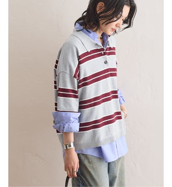 JOURNAL STANDARD「《予約》ラガーニットロングシャツ」|ニット・セーター|
