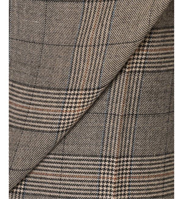 Spick and Span「《セットアップ可》ウールブレンドグレンチェックパンツ」|スラックス|