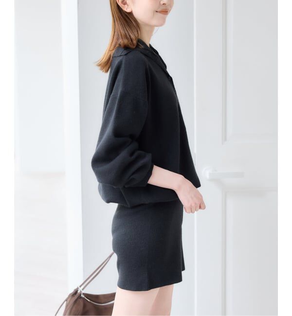U by SPICK&SPAN「フロントボタンニットオールインワン」|オールインワン|