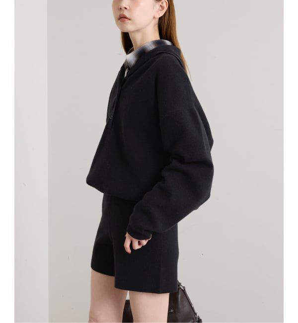 U by SPICK&SPAN「フロントボタンニットオールインワン」|オールインワン|