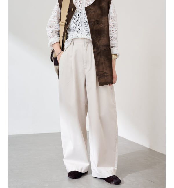 FRAMeWORK「SLOUCHY LIGHT CHINO パンツ」|チノ|