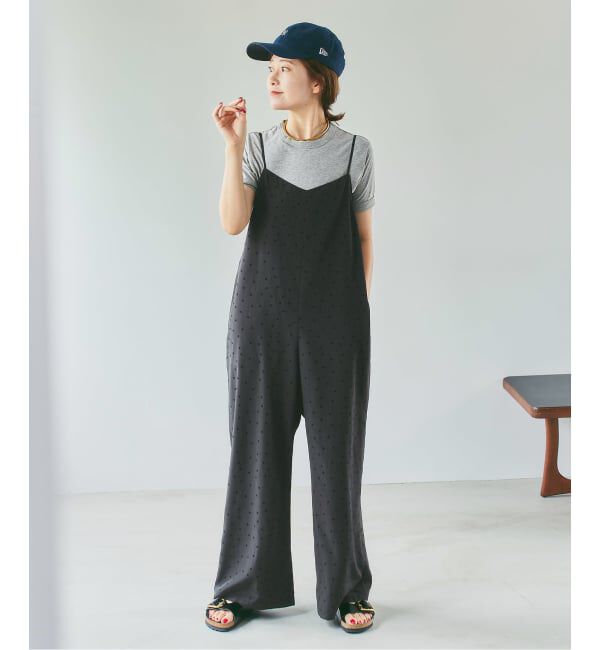 Spick and Span「《追加》フロッキードットキャミサロペット」|オールインワン|