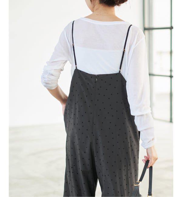 Spick and Span「《追加》フロッキードットキャミサロペット」|オールインワン|