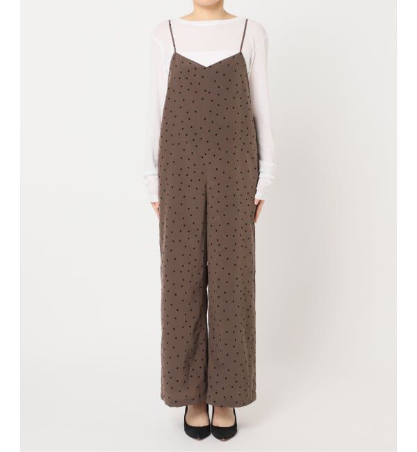 Spick and Span「《追加》フロッキードットキャミサロペット」|オールインワン|