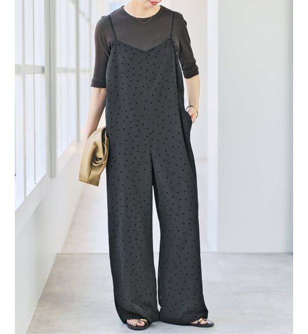 Spick and Span「《追加》フロッキードットキャミサロペット」|オールインワン|