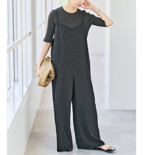 Spick and Span「《追加》フロッキードットキャミサロペット」|オールインワン|