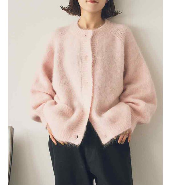Spick and Span「《40周年 / 予約》S.SHIORI*S アルパカ混カーディガン」|カーディガン|ピンク A