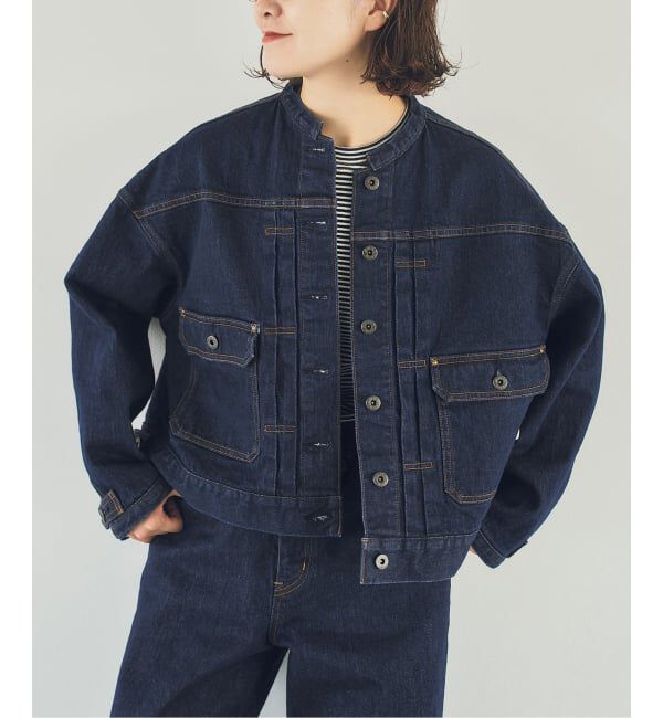 Spick and Span「《40周年 / 予約》5 1/2 40th 2ND-LINE CROP JK」|デニムジャケット|