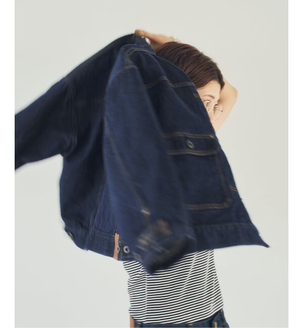Spick and Span「《40周年 / 予約》5 1/2 40th 2ND-LINE CROP JK」|デニムジャケット|