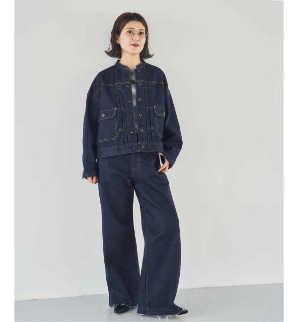 Spick and Span「《40周年 / 予約》5 1/2 40th 2ND-LINE CROP JK」|デニムジャケット|