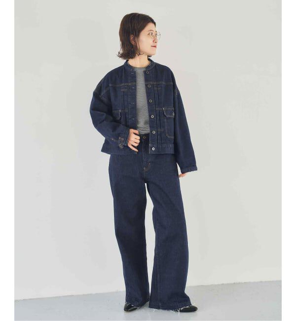 Spick and Span「《40周年 / 予約》5 1/2 40th 2ND-LINE CROP JK」|デニムジャケット|