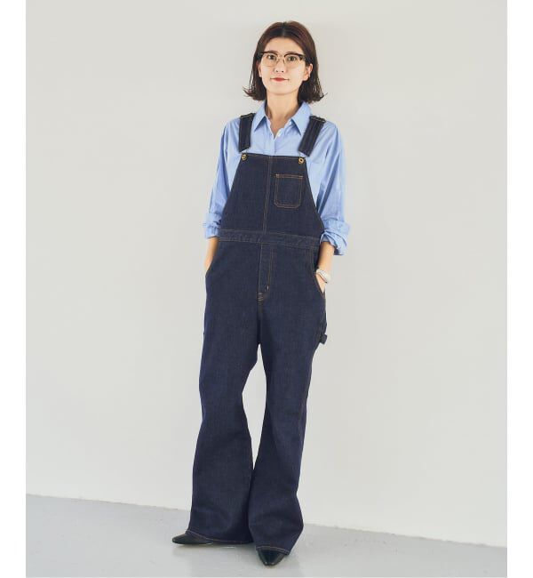 Spick and Span「《40周年 / 予約》5 1/2 40th FLARE LINE OVERALLS」|オールインワン|