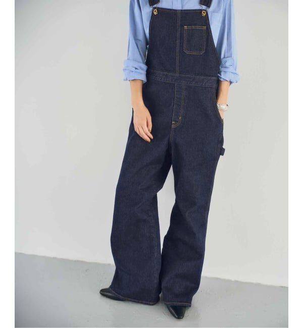 Spick and Span「《40周年 / 予約》5 1/2 40th FLARE LINE OVERALLS」|オールインワン|