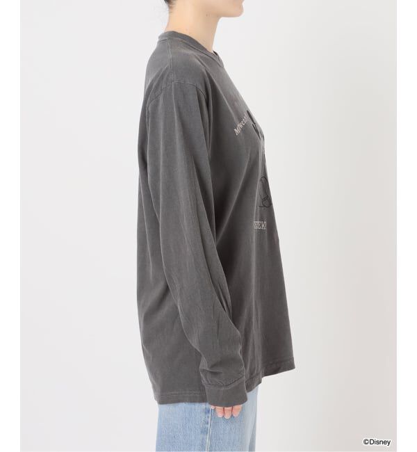 FRAMeWORK「WIFFLE 別注［Mickey Mouse］embroidery ロンT」|Tシャツ・カットソー|