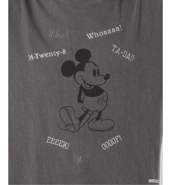FRAMeWORK「WIFFLE 別注［Mickey Mouse］embroidery ロンT」|Tシャツ・カットソー|