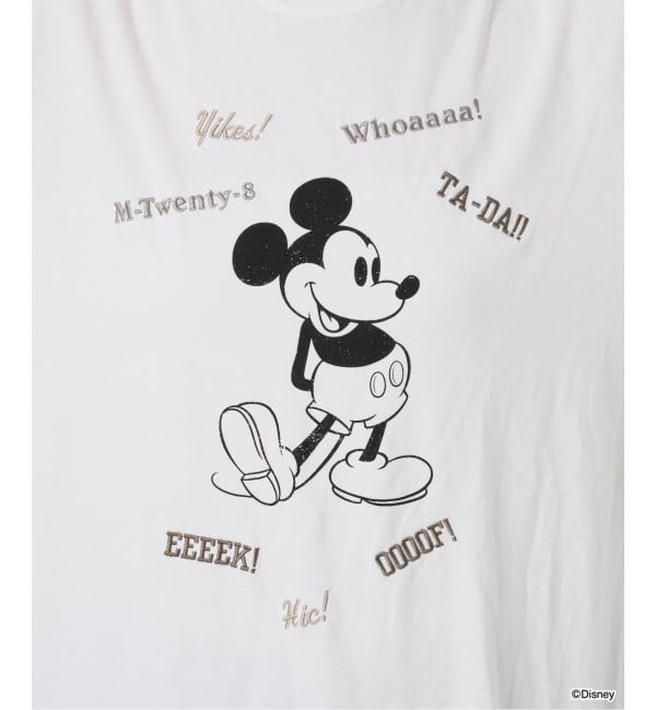 FRAMeWORK「WIFFLE 別注［Mickey Mouse］embroidery ロンT」|Tシャツ・カットソー|