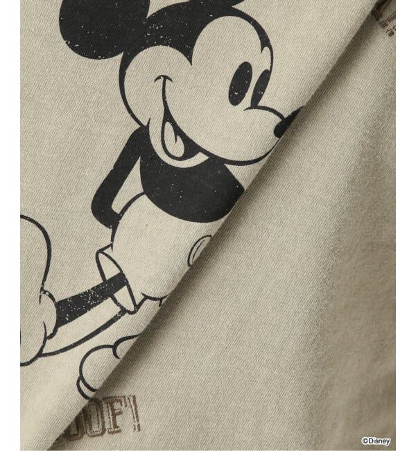 FRAMeWORK「WIFFLE 別注［Mickey Mouse］embroidery ロンT」|Tシャツ・カットソー|
